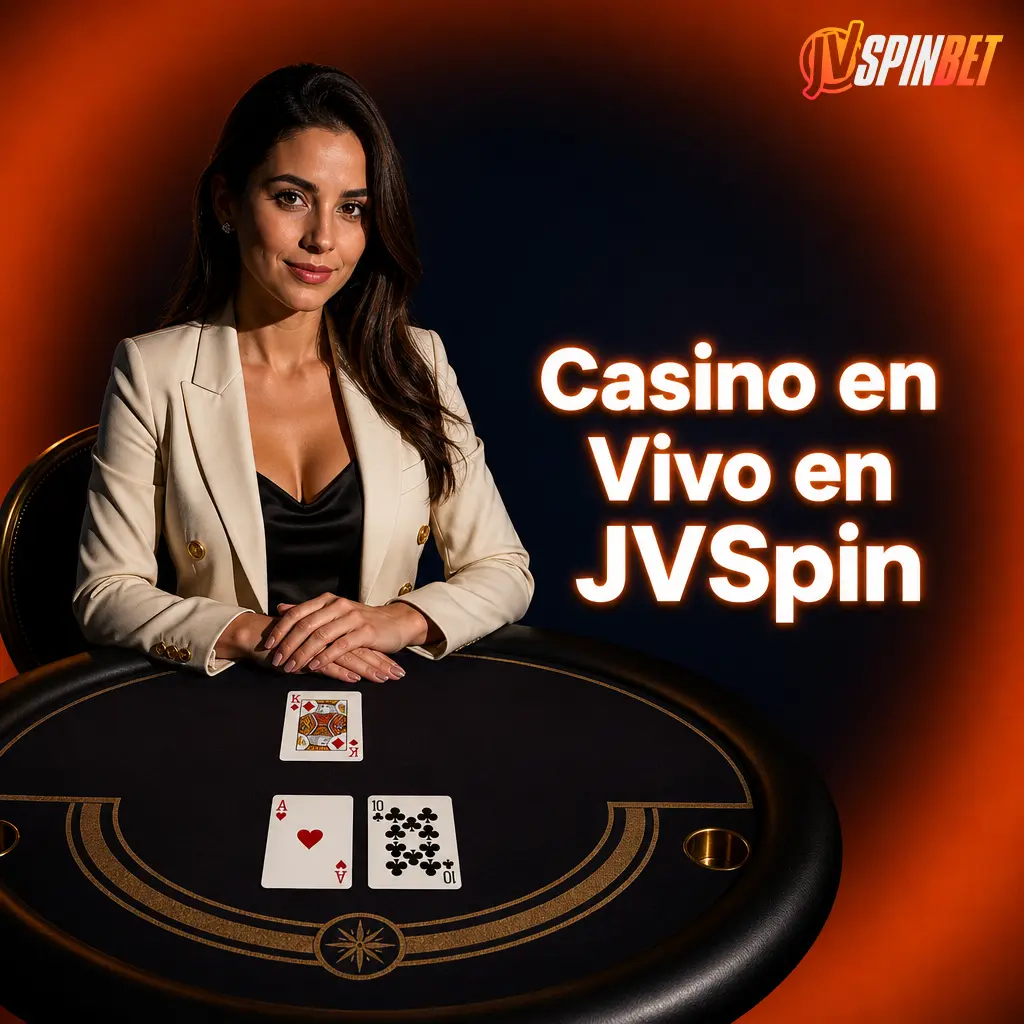 Casino en vivo de JVSpin con crupieres reales, ruleta, blackjack, bacará y póker en mesas de alta definición.