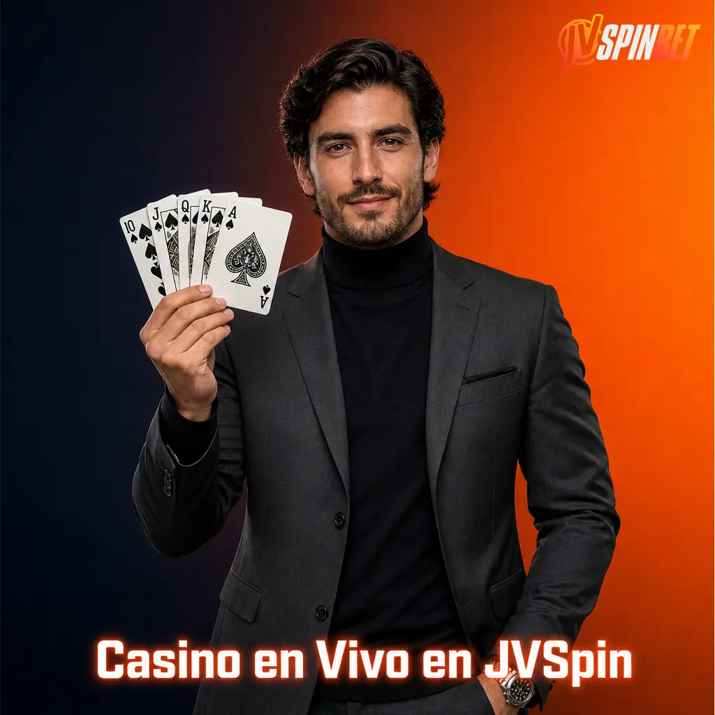 Casino en vivo de JVSpin con crupieres reales, ruleta, blackjack, bacará y game shows como Crazy Time y Monopoly Live.