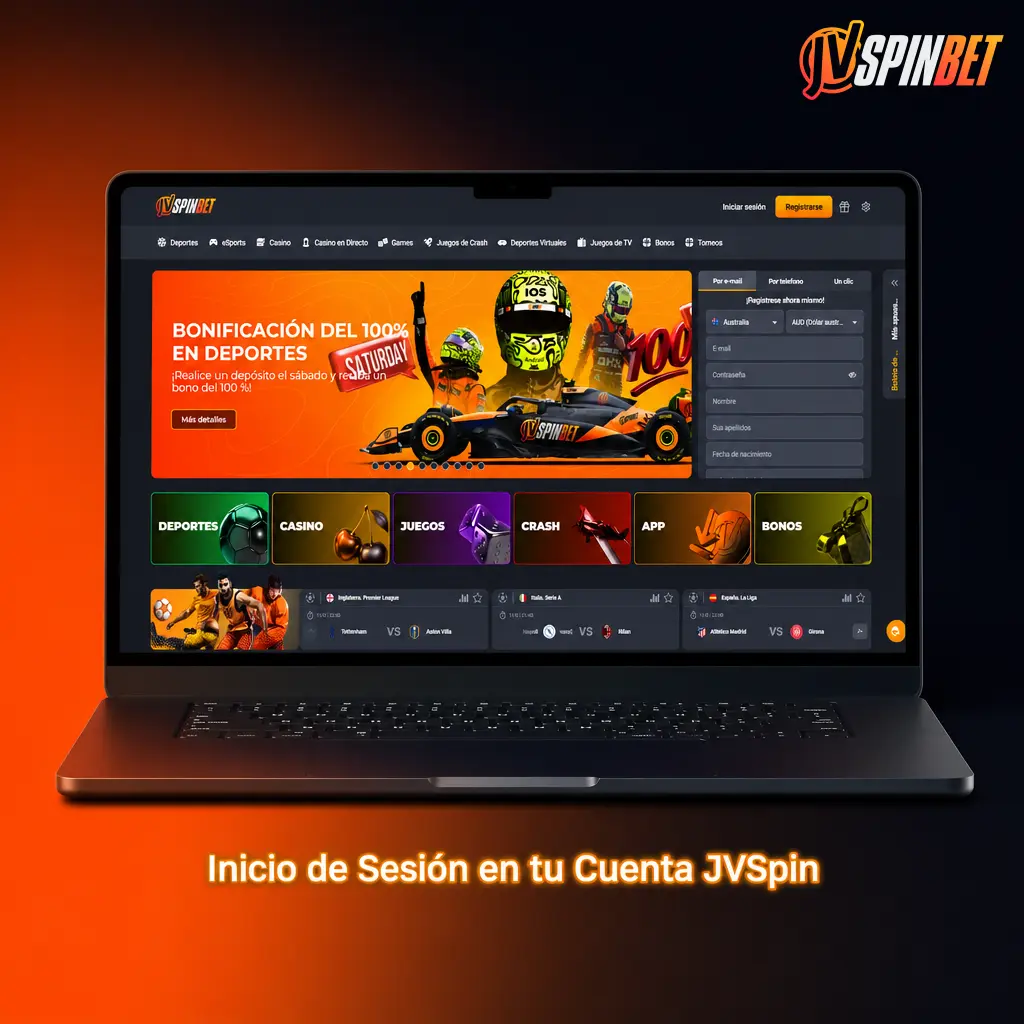 Pasos para iniciar sesión en tu cuenta JVSpin con correo o teléfono y contraseña, incluyendo recuperación de acceso.