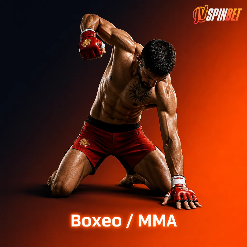 Combate de boxeo y MMA con mercados de apuestas por nocaut, decisión, sumisión y asaltos disputados