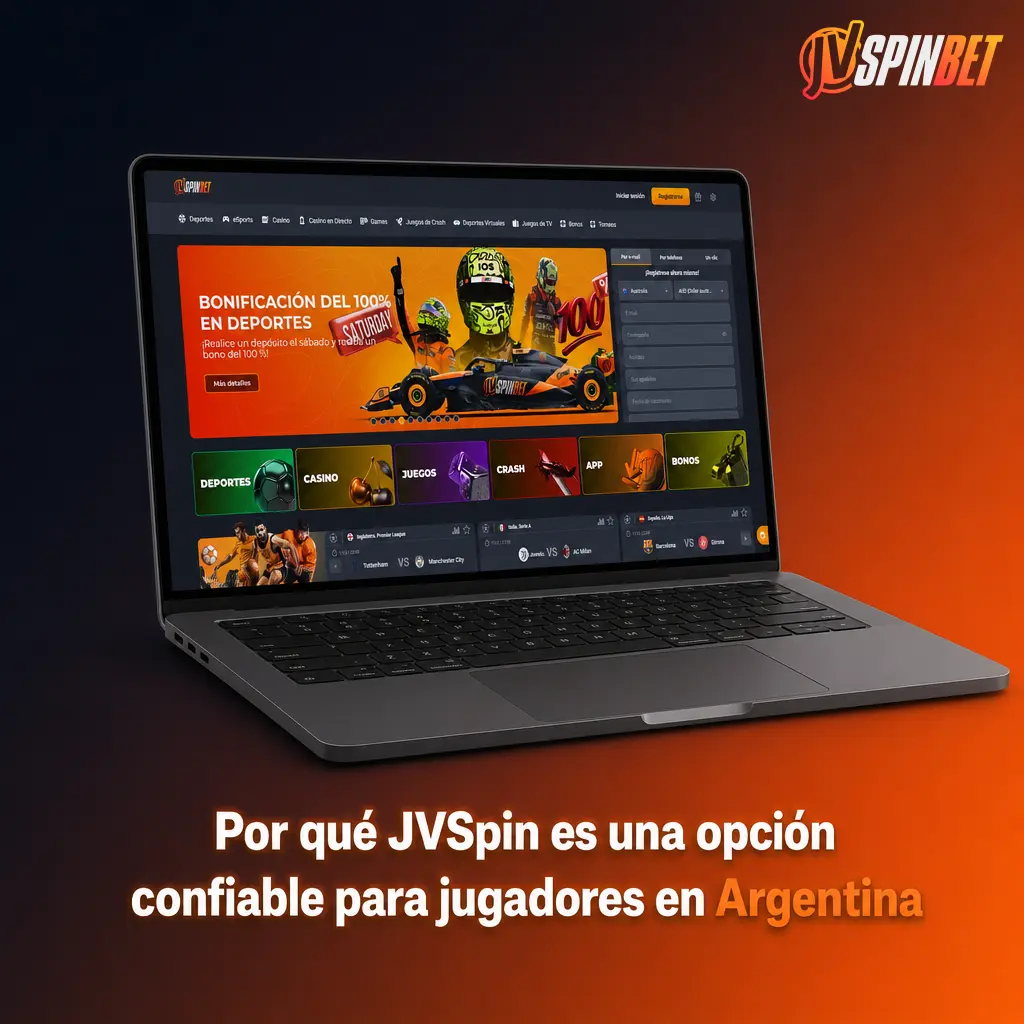 JVSpin ofrece apuestas deportivas seguras, casino online y app móvil confiable para jugadores de Argentina